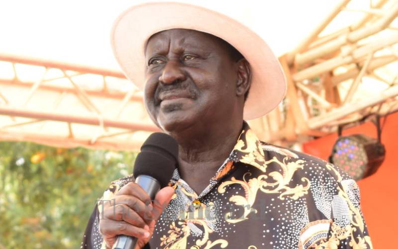 I won’t declare bid for top seat with unarmed troops, Raila says