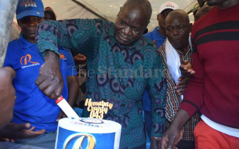 Raila's birthday celebration in Homa Bay.