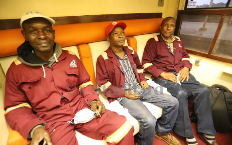 Locomotive engineers onboard.