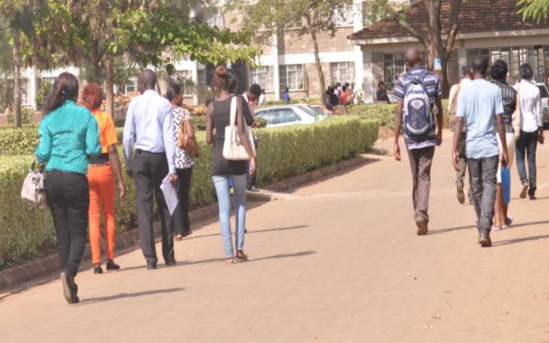 KUCCPs was, however, non-committal whether it will sponsor degree students who hadn’t enrolled between 2000 and 2021. [File, Standard]