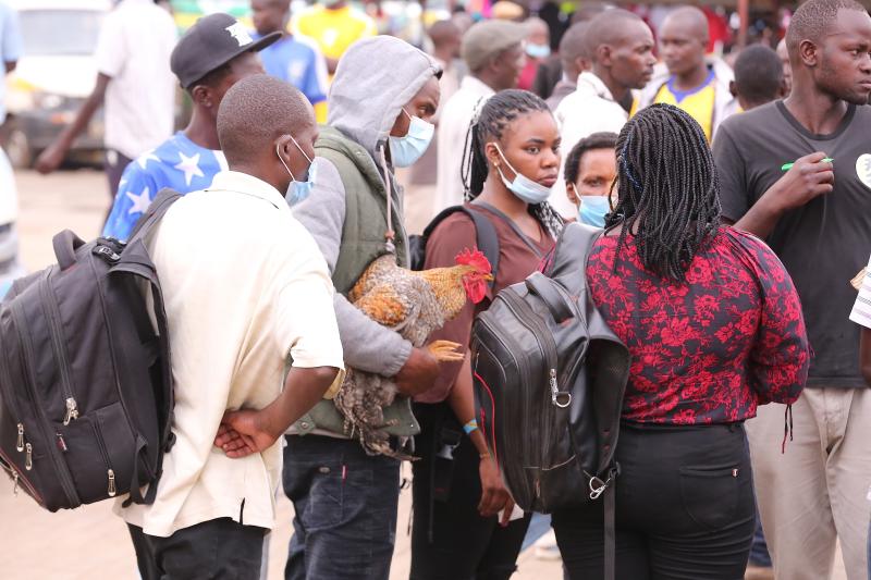 Kenyans stranded in dash home before partial lockdown kicks in