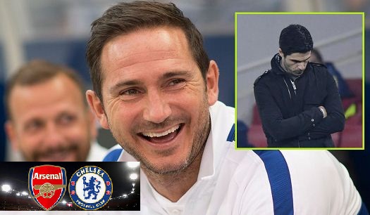 Lampard rates Chelsea’s title chances ahead of tomorrow’s clash with 15th placed Arsenal 