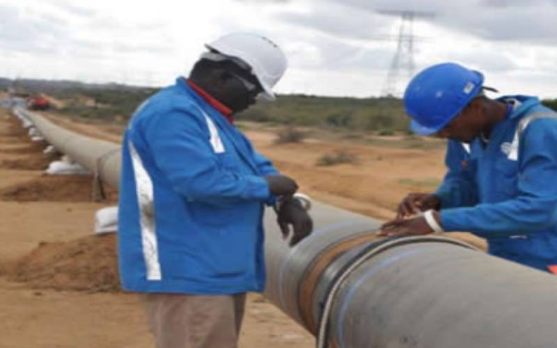 Major pipeline bursts in Kisumu, spills diesel in neighbouring estate