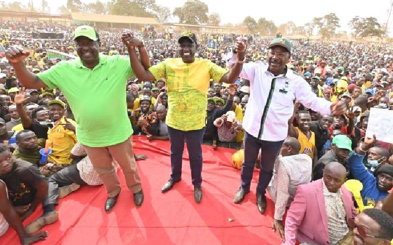 Mudavadi, Wetang’ula to control 30 per cent of government if Ruto wins