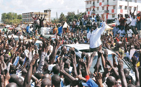 Raila gets rousing reception in Kisumu after US tour