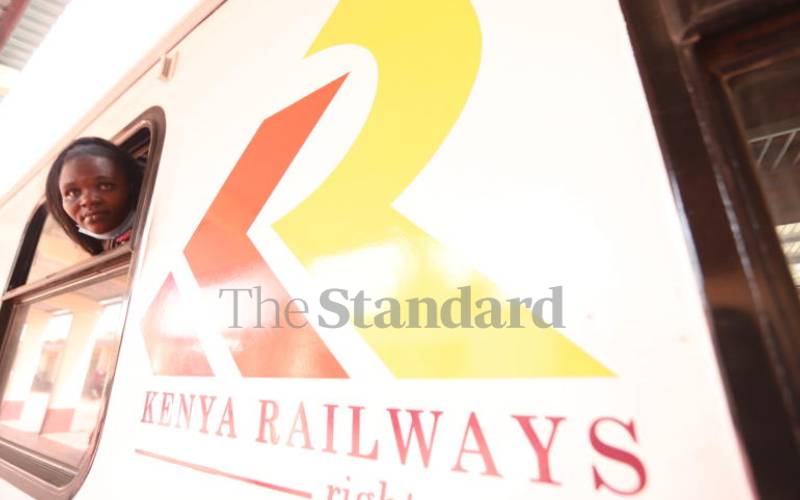 Passenger looking on.