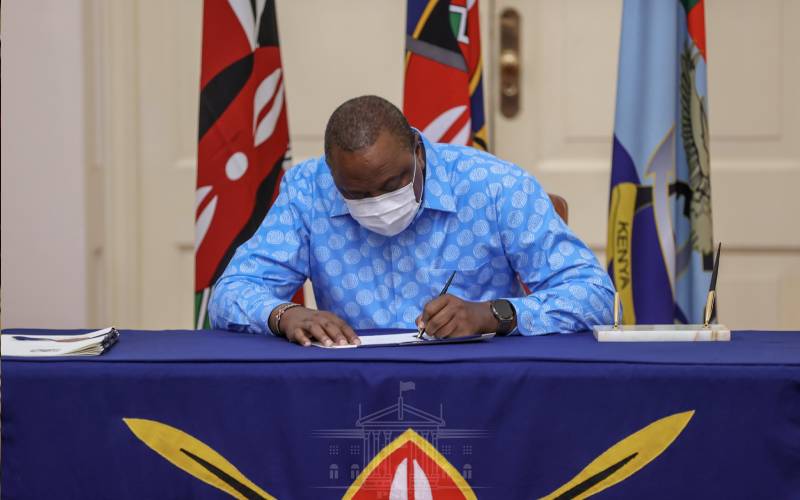 President Uhuru assents to the Division of Revenue Bill, 2021