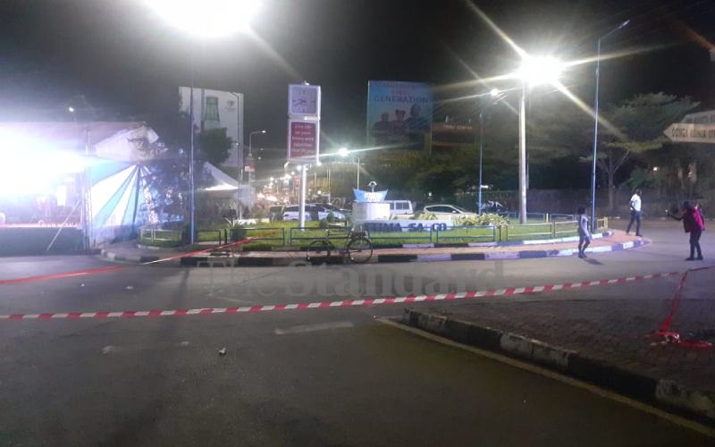 Kisumu roundabout lit ahead of celebration.
