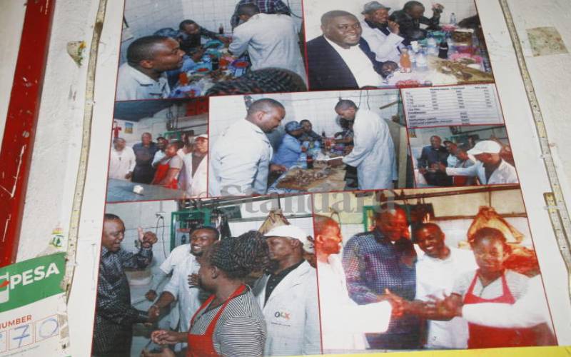 Photos of Uhuru & other leaders on a montage.