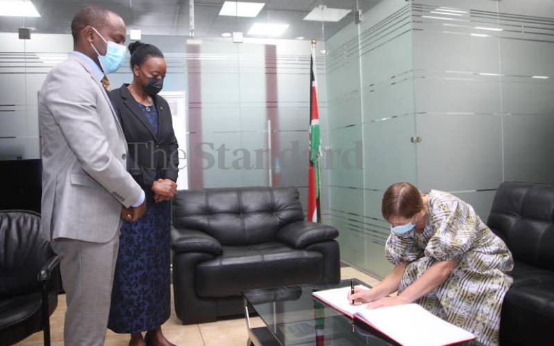 President of Estonia Kersti Kaljulaid in Kenya