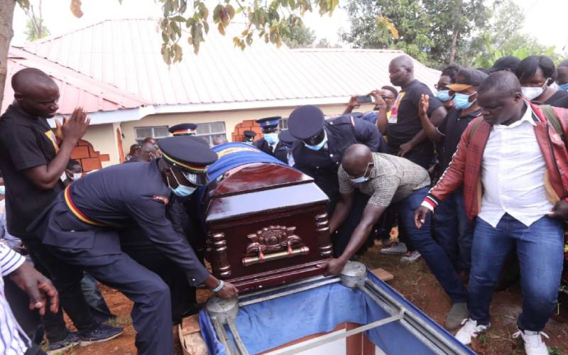 John Ogweno S Widows Meet At His Burial Eulogise Him As Loving Caring The Standard