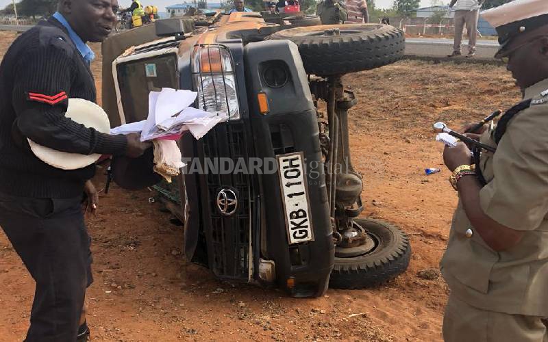 Woman killed in Makindu crash as police ferry suspects to court