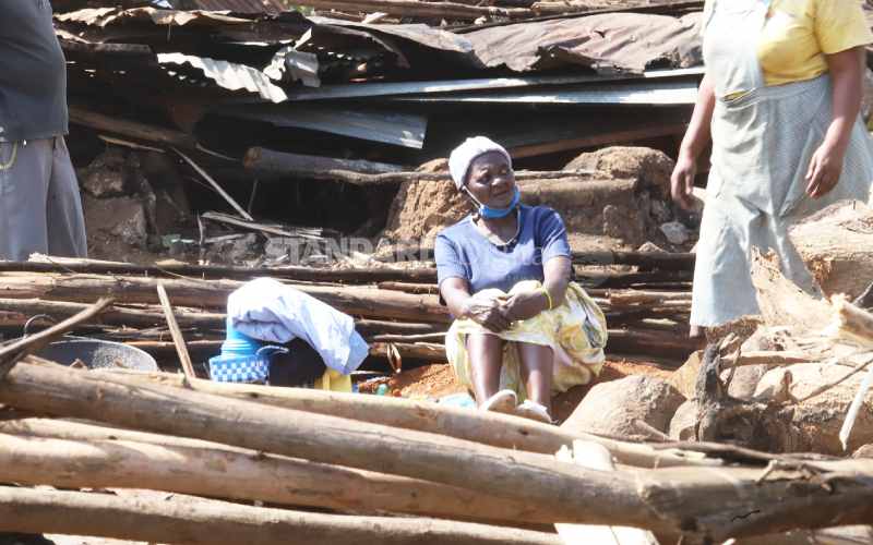 Traders at Obunga fish market count losses after demolitions [Photos]