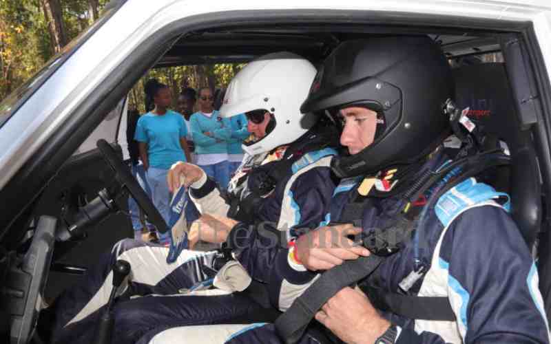 Steve and Russel Parkinson in Nyandarua.