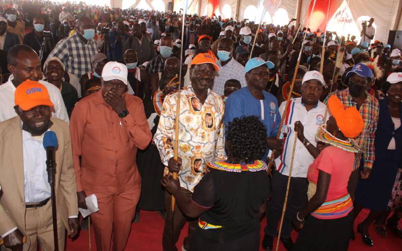 We were not consulted, Pokot elders reject Raila's endorsement