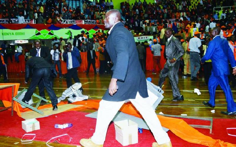 ODM men in black fiasco that almost disfranchised the party