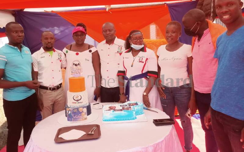 Raila's cake courtesy of Siaya residents.