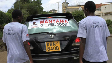 Nairobi fans show solidarity with injured Victor Wanyama