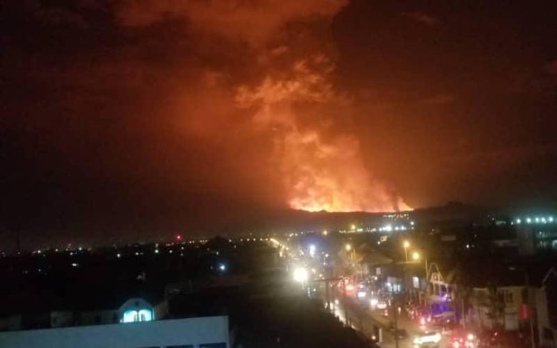 Congo volcano leaves death and smoking wreckage, but major city spared