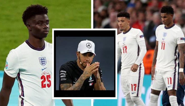 F1 world champion Hamilton condemns racist abuse of England players