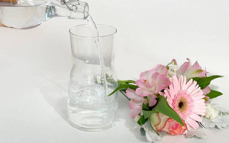 Flowers in water