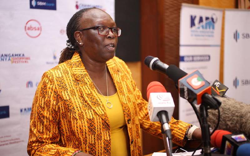 Ministry Of Industrialization, Trade and Enterprise Development CS Betty Maina [Wilberforce Okwiri, Standard]