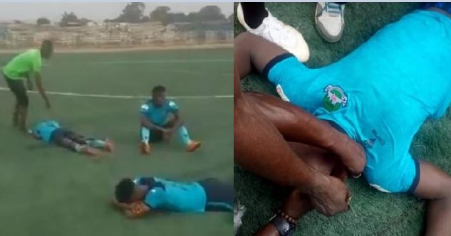 Nigerian footballer dies on pitch after collision with opponent