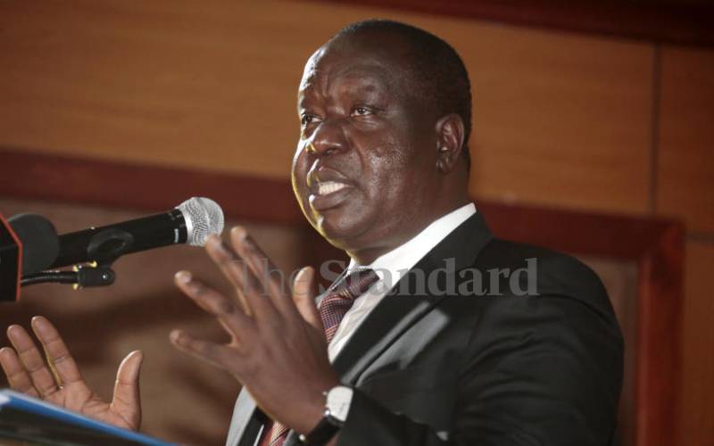 Fred Matiang'i blames rights activists for school fires