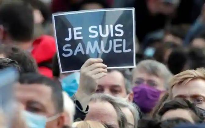 French police conduct raids in crackdown after teacher beheading