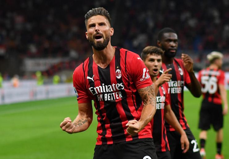 Giroud double fires AC Milan to win over Cagliari