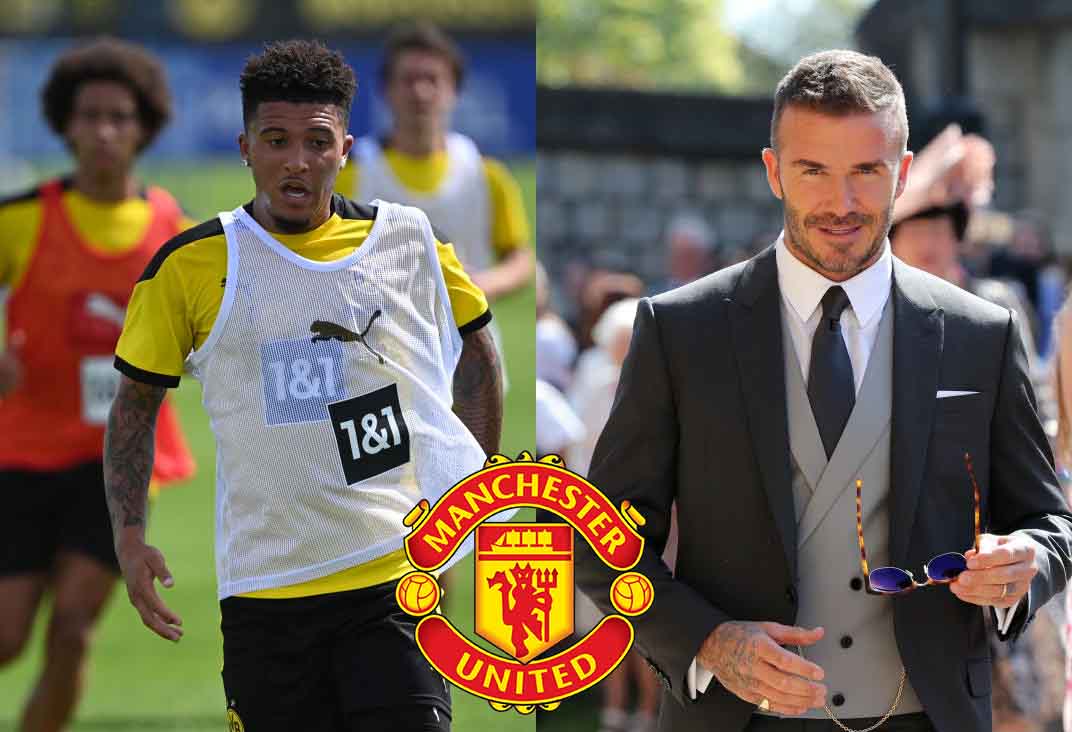 How Sancho could match Beckham's record if he joins Man United
