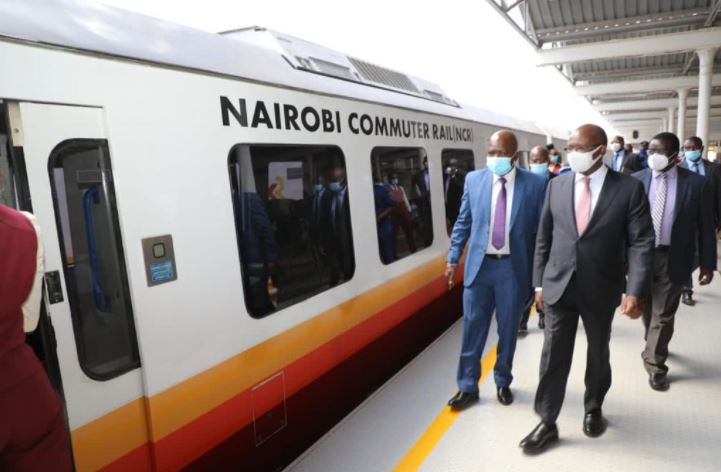 CS Macharia launches Nairobi Commuter Rail to JKIA express service