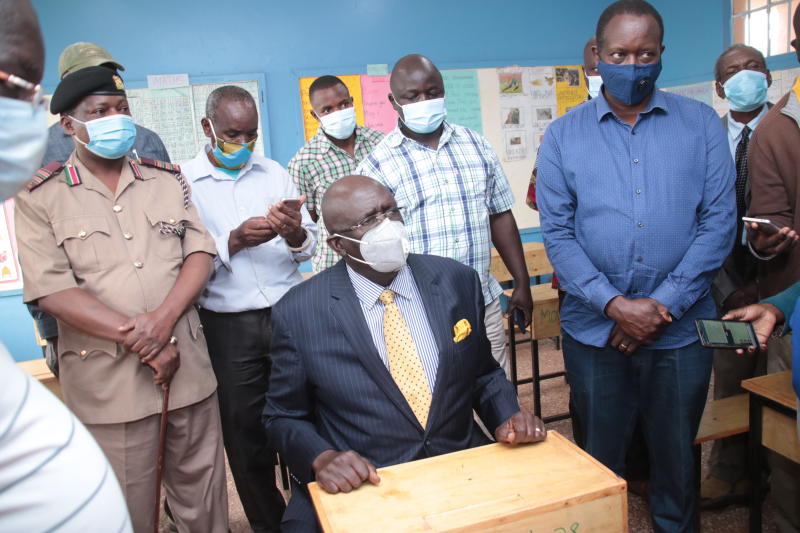 Education CS Magoha inspects quality of desks