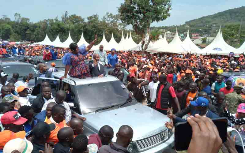 Show of might as Nyambati and Wanga launch governor bids