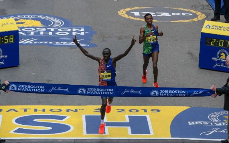 Gritty Cherono conquers Boston by a second