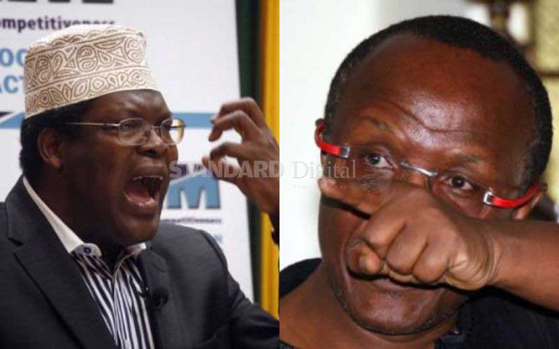 Miguna and Ndii face off over academic qualifications 