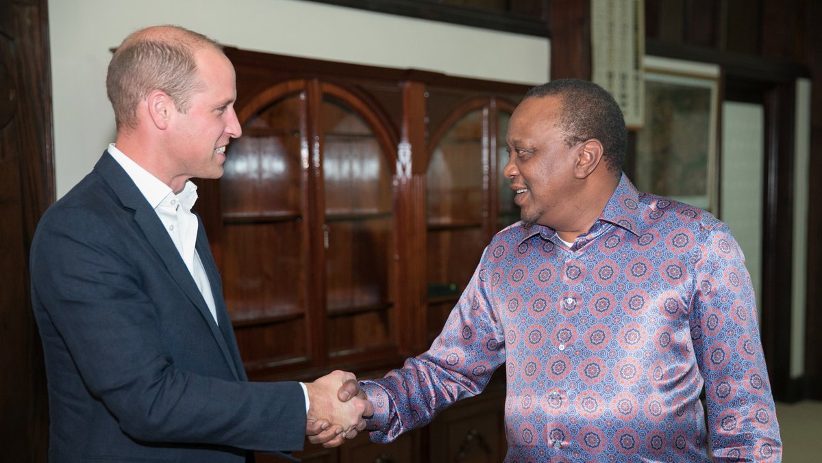 President Uhuru meets Prince William