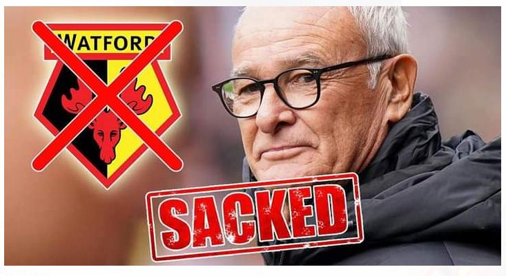Watford sack manager Ranieri