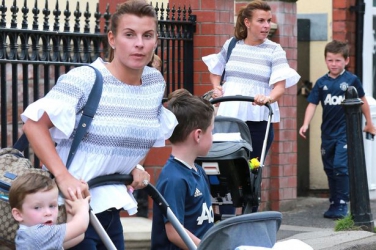 Wayne Rooney‘s pregnant wife Coleen storms out of their mansion – and takes the kids with her