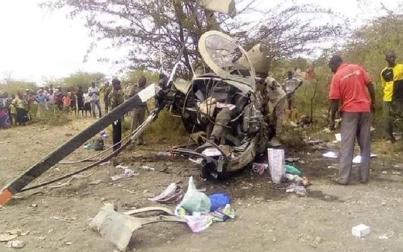 Two Soldiers Killed In Kdf Chopper Crash The Standard