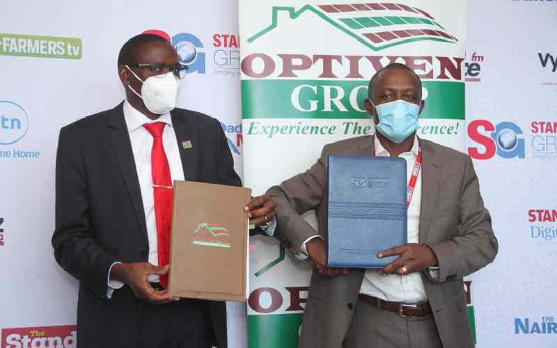 Standard Group inks a partnership deal with Optiven - The Standard