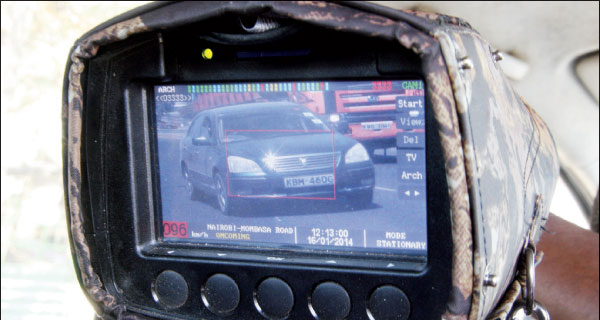 Speed Camera used to capture speeding vehicles. [PHOTOS: JONAH ONYANGO/STANDARD]