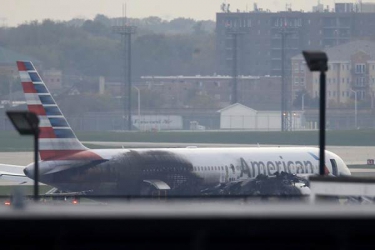 American Airlines jet catches fire on takeoff at Chicago airport