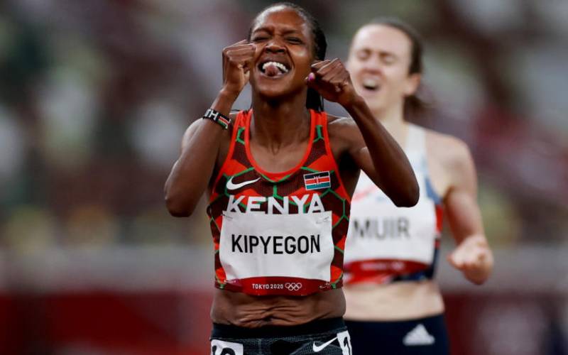 Olympic title in the women’s 1,500 meters, 