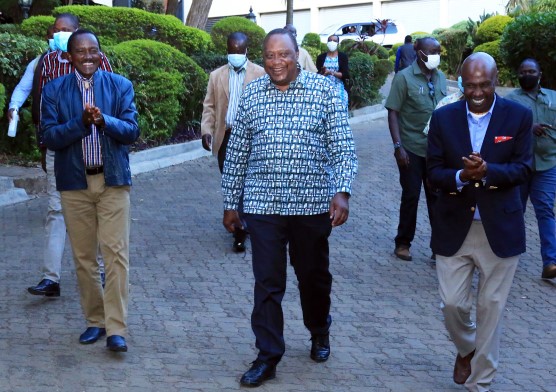 Kalonzo hosts President Uhuru, Gideon Moi at his Nairobi home
