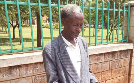 Ngelechei Maritim, a parent of a student who was forced to repeat Form Three at St Catherine Girls Secondary School, Kesses, Eldoret County. [PHOTO: KIBIWOTT KOROSS / STANDARD]