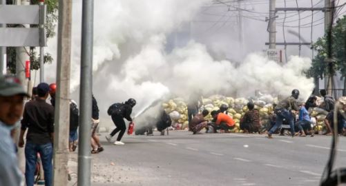 burma road riot history