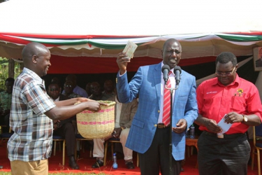 DP William Ruto gives Sh18 million record  to six schools in two days