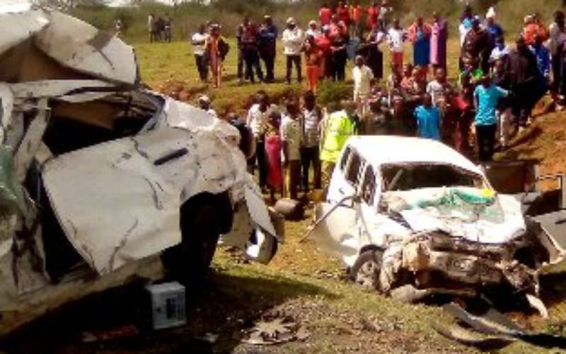 Five die, three injured in accident on Kajiado-Namanga road
