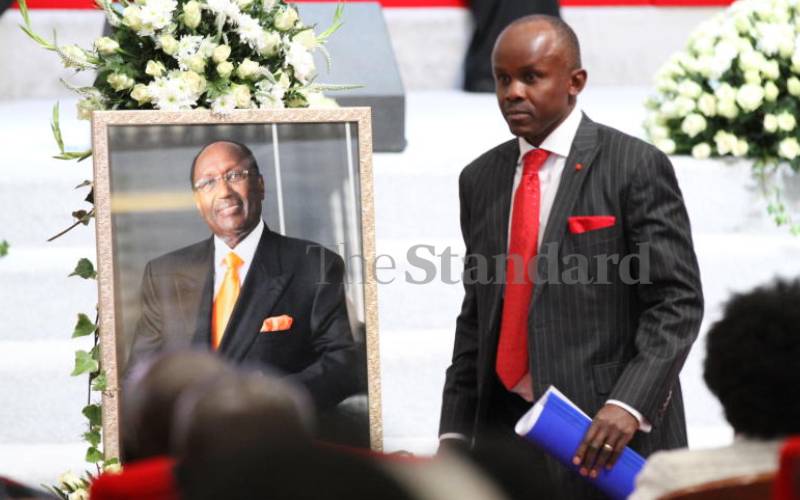 Centum CEO James Mworia during the service